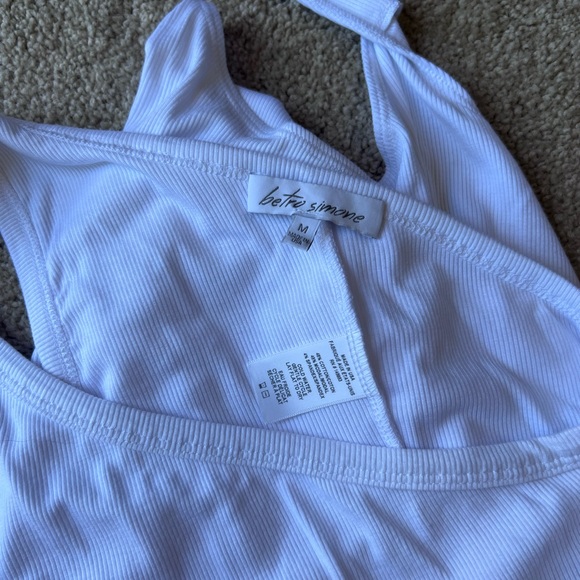 NWOT white one shoulder body suit - Picture 3 of 3